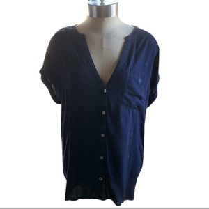 Lucky Brand V Neck Blouse